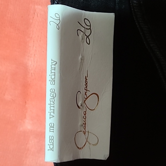 Jessica Simpson Kiss Me Vintage Black Jeans Size 26 - Picture 7 of 13